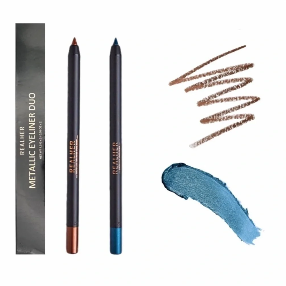 NWT REALHER: Metallic Eyeliner Duo in Resilient and Creative - BRAND NEW